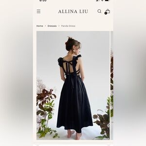 Allina Liu EUC black Panda dress size M